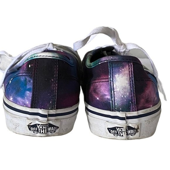 Vans Women Low Top Sneaker Size 6 Purple Blue Galaxy Print Lace Up Canvas Upper‎ - Picture 5 of 10